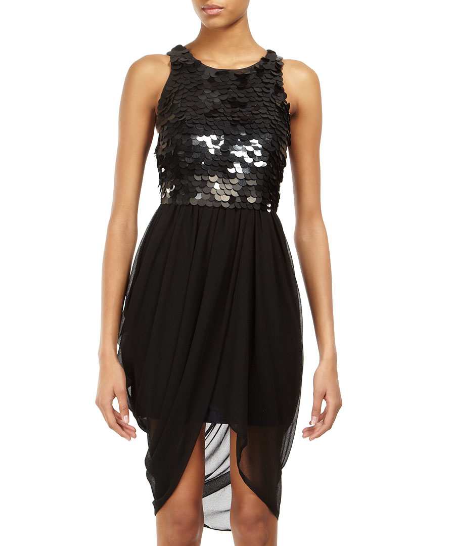 Heir dress in jet black Sale Religion