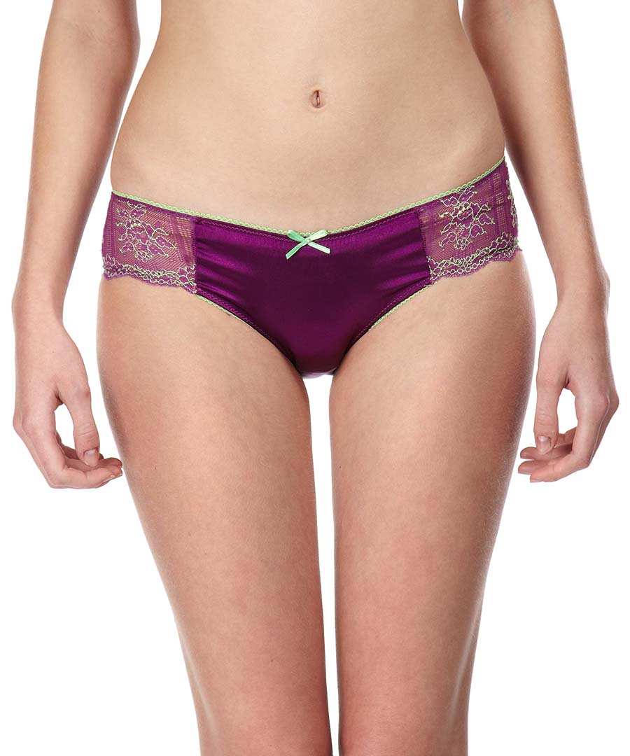 Diesel Satin briefs in purple, Designer Underwear Sale, Diesel Womens