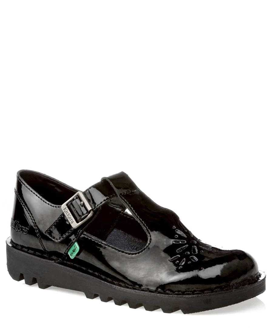 Kickers Women's Patent Leather Buckle Shoes, Designer Footwear Sale ...