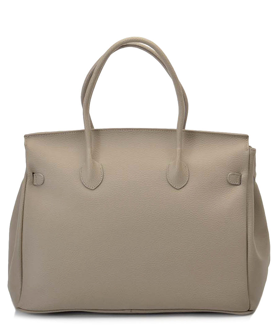 Large Kelly taupe leather handbag Sale - Bright Bags Sale