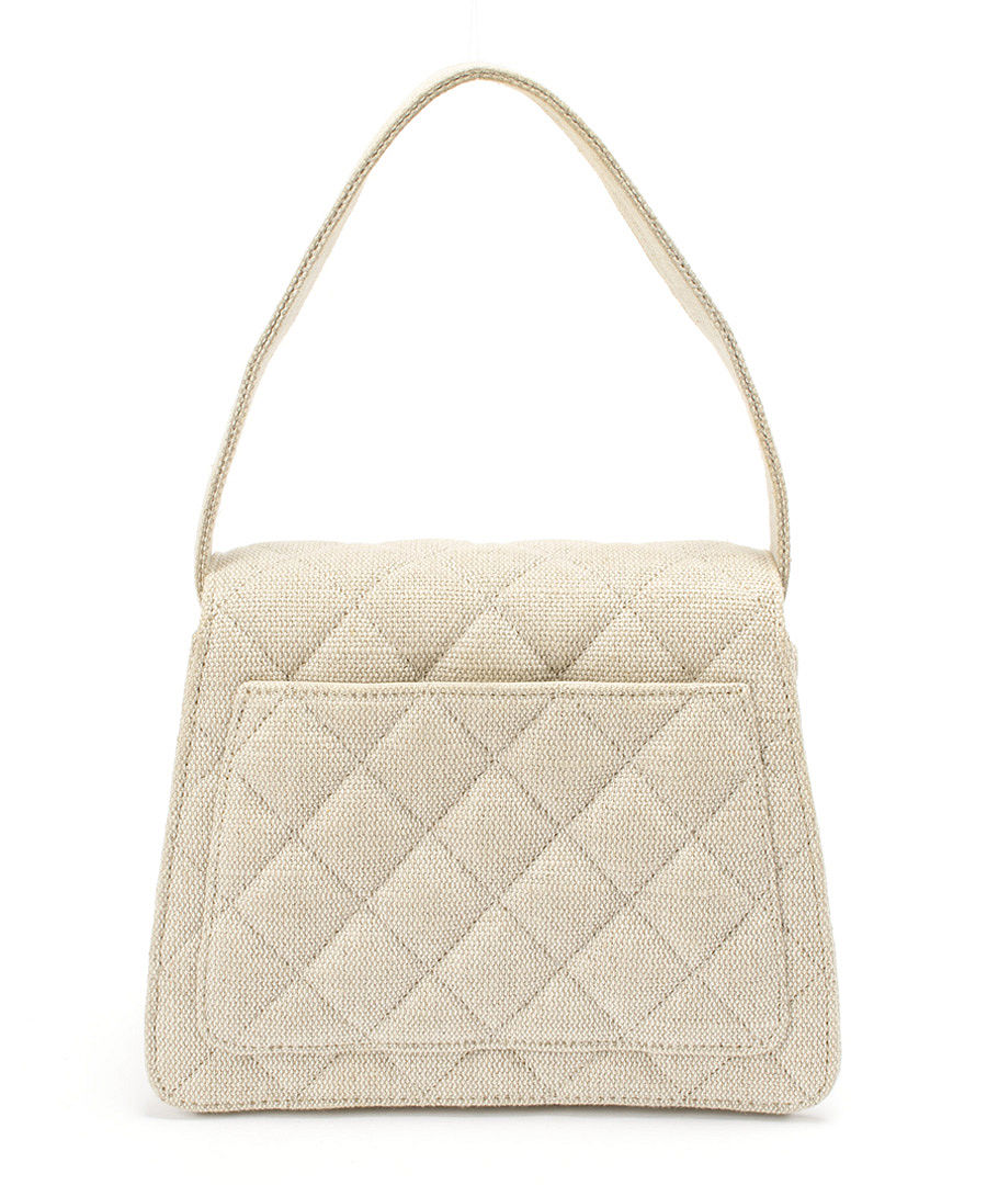 Cream cotton quilted handbag Sale - Chanel Sale