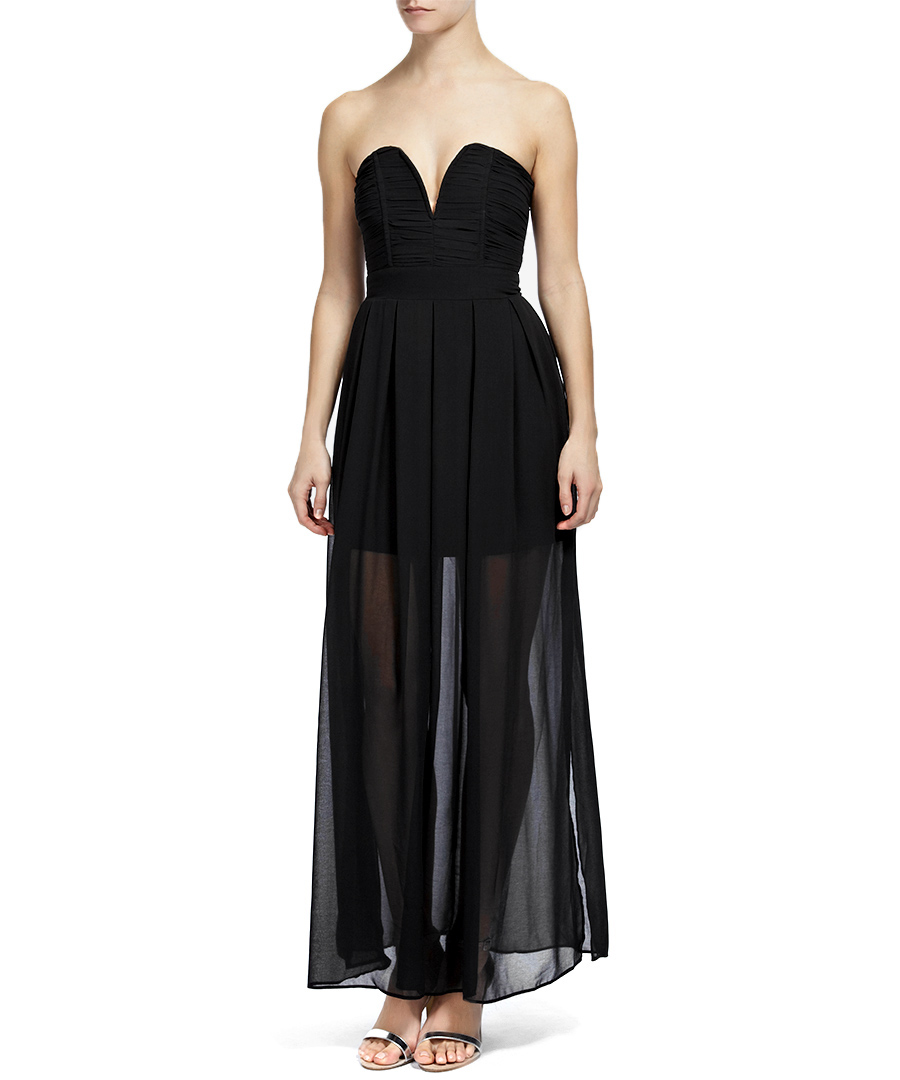 Nelle black strapless maxi dress Sale - tfnc Nelle black strapless maxi dress Sale - tfnc