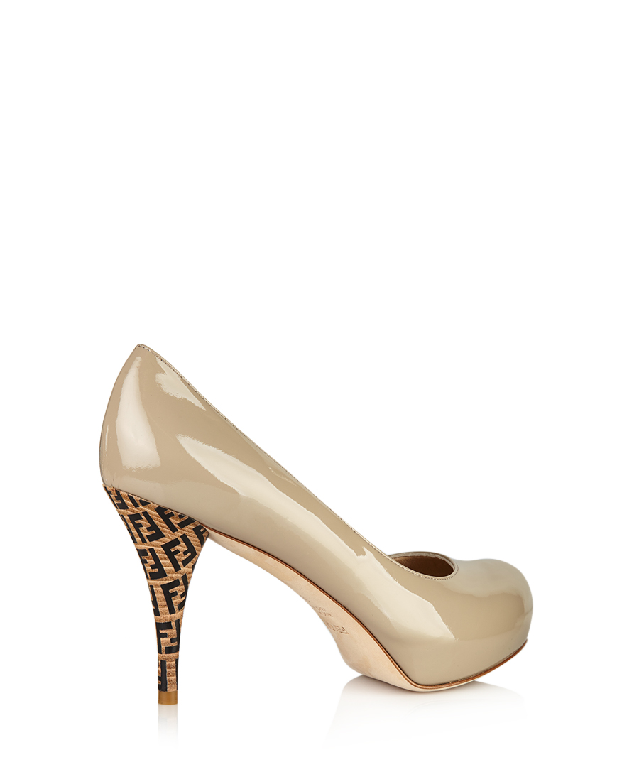 fendi high heels fendi beige leather logo high heels designer footwear fendi high heels fendi beige leather logo high heels designer footwear